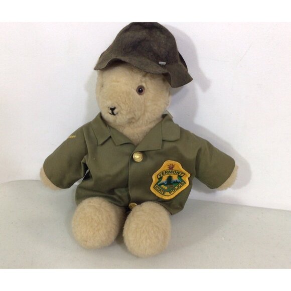 The Vermont Teddy Bear Company State Police Officer Cop Bear New - Picture 1 of 7